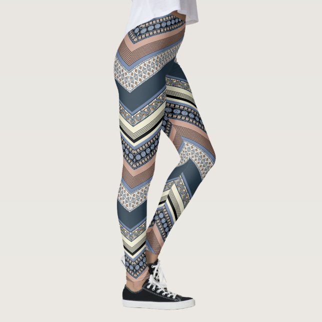 Zig Zag Pattern Leggings (Höger)