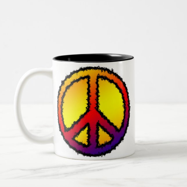 Zig Zag Peace Mugg (Vänster)