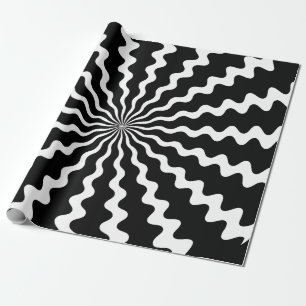 Zig Zag Spiral Wrapping Papper Presentpapper