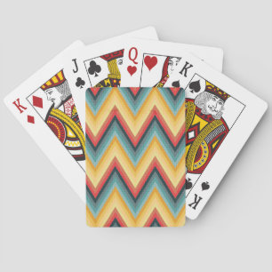 Zig Zag - stripe - bakgrund 2 Casinokort