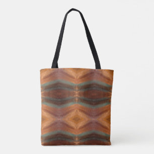 Zig Zag, Sydvästra Aztec, Native Stil Tote Bag Tygkasse
