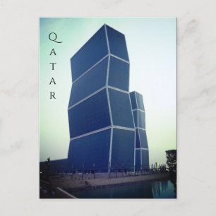 zig zag torn doha qatar vykort