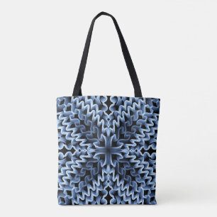 Zig-Zag Tote Bag Tygkasse