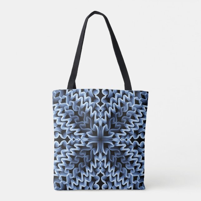 Zig-Zag Tote Bag Tygkasse (Baksida)