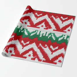 Zig-Zag Ugly jul Sweater Mönster Presentpapper