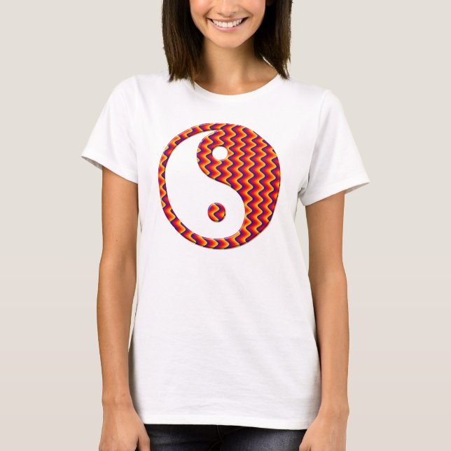 Zig Zag Yin Yang T-shirt (Framsida)
