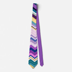 Zig Zagging Pastel Violet Retro Mönster Slips