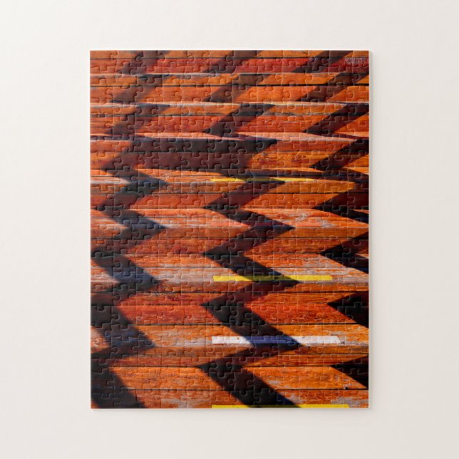 Zig Zap Mönster Wooden Trappor Pussel (Vertikal)