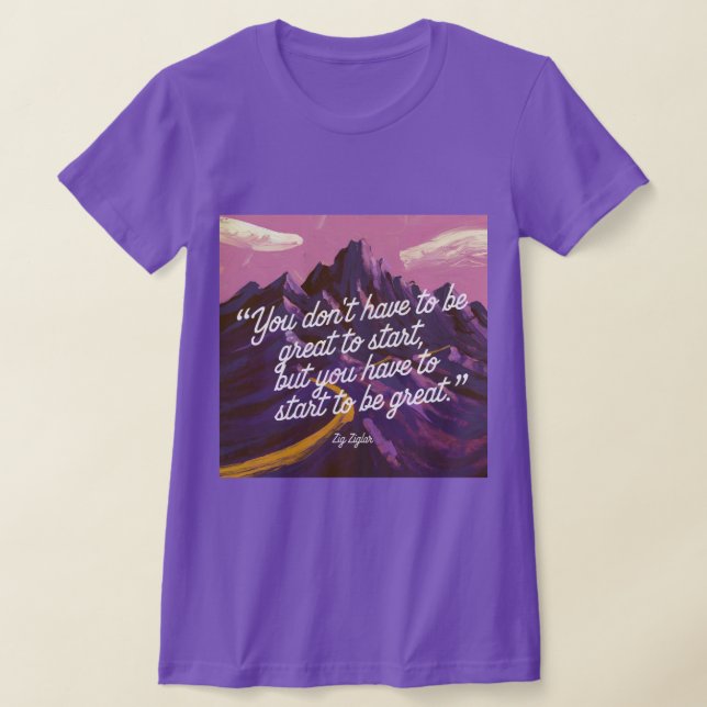 Zig Ziglar Productivity Quote T-Shirt (Laydown)