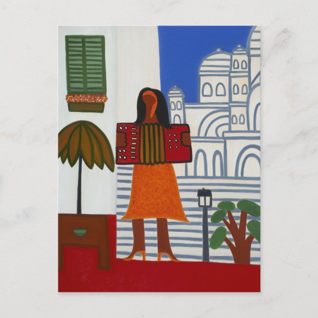 Zigenarflickan i Sacre Coeur 2006 Vykort (Framsida)