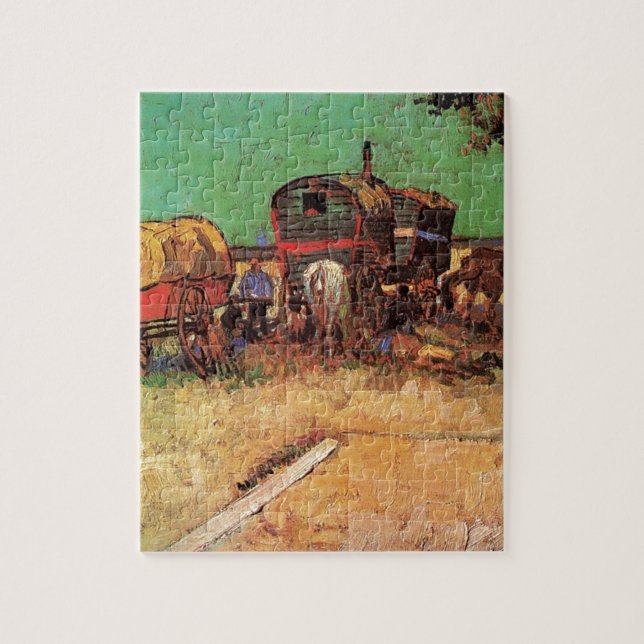 Zigenarläger med husvagnar, Van Gogh Pussel (Vertikal)