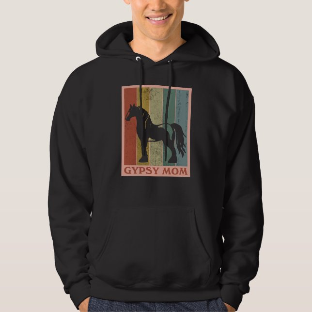 Zigenarmamma Zigenarvanner-häst Hoodie (Framsida)