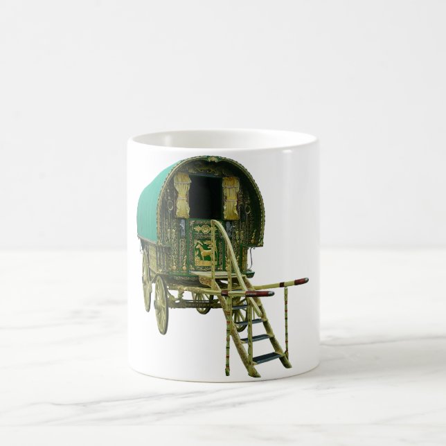 Zigensk bowtophusvagn kaffemugg (Center)
