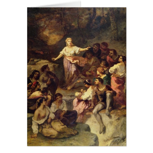 Zigensk Encampment, 1848 Hälsningskort (Framsidan)