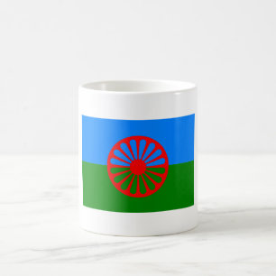 Zigensk flagga för officiell Romany Kaffemugg