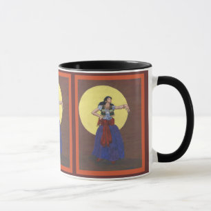 zigensk flicka mugg