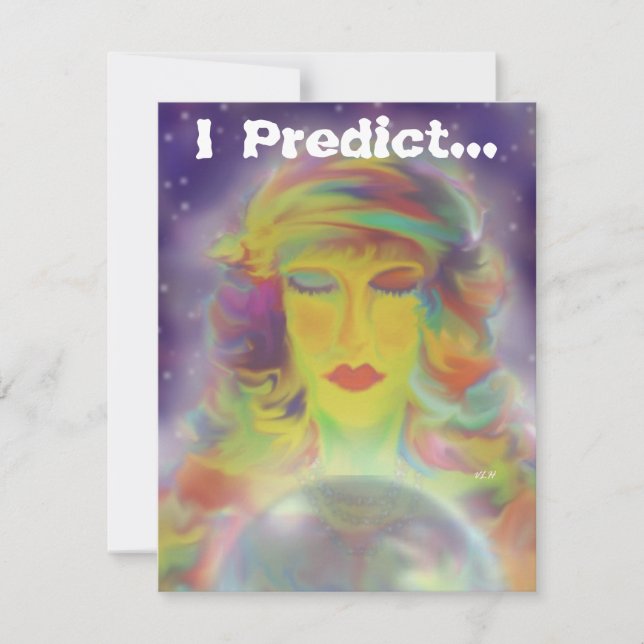 Zigensk förutsägelsehalloween fest inbjudningar (Framsida)