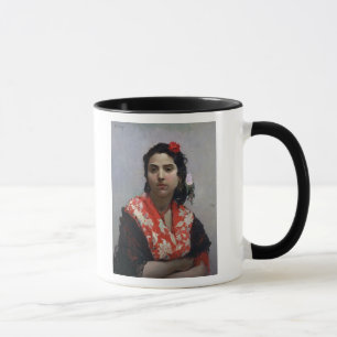 Zigensk kvinna mugg