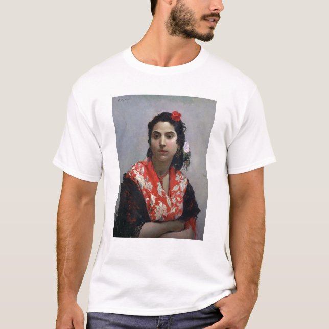 Zigensk kvinna t-shirt (Framsida)