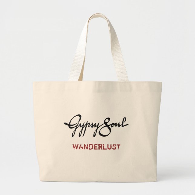 Zigensk Soultoto: WANDERLUST Jumbo Tygkasse (Framsidan)