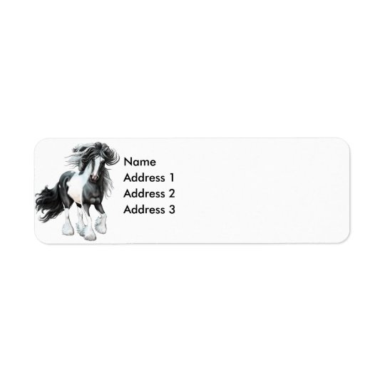Zigensk Vanner… Prince, adress 3, adress 2, Returadress Etikett