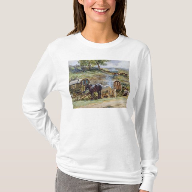 Zigenska Encampment, Appleby, 1919 Tee Shirt (Framsida)
