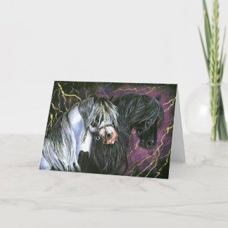Zigenska & Friesianhästar Kort