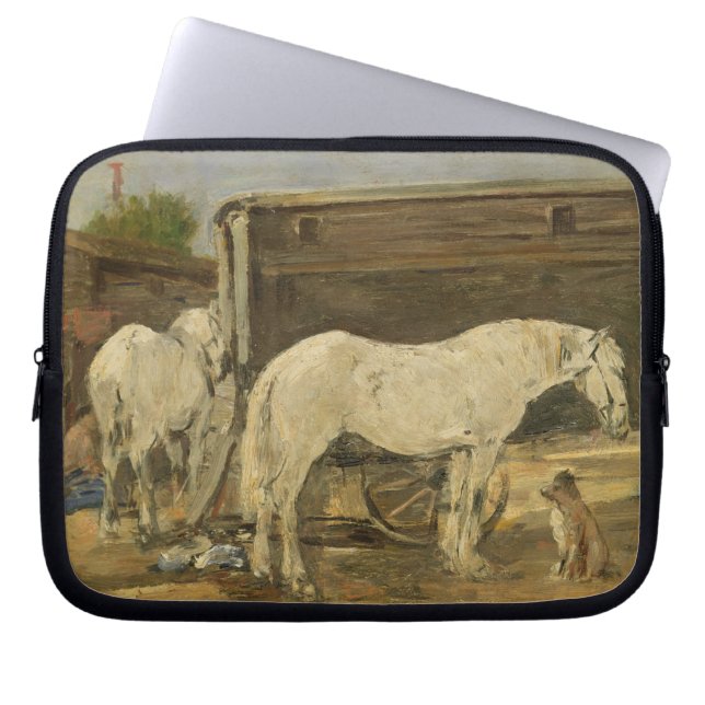 Zigenska hästar, c.1885-90 (olja på kanfas) laptop sleeve (Framsidan)