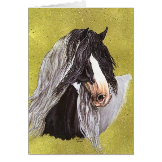 Zigenskt guld hälsningskort