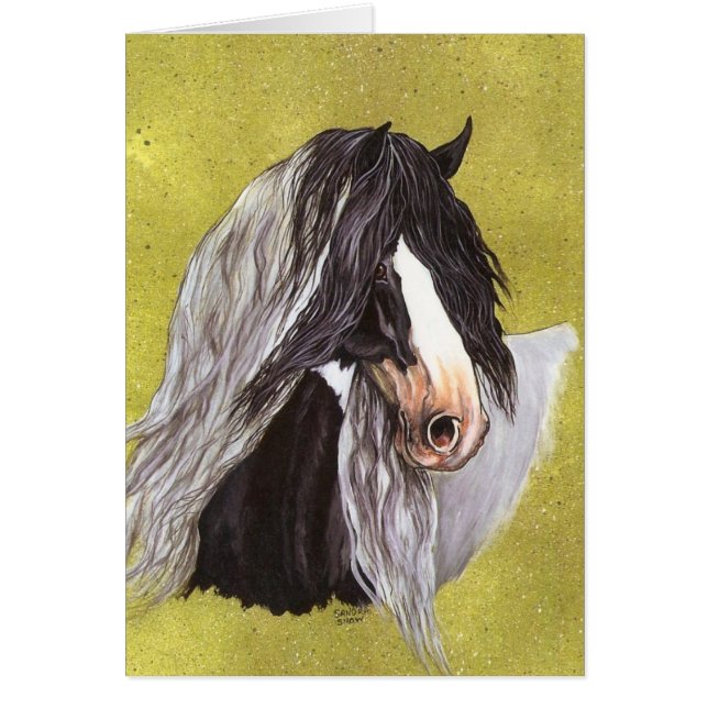 Zigenskt guld hälsningskort (Framsidan)