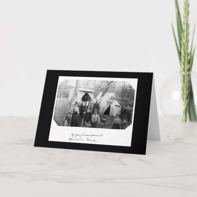 Zigenskt läger i Bethesda, MD 1888 Kort (Framsida)