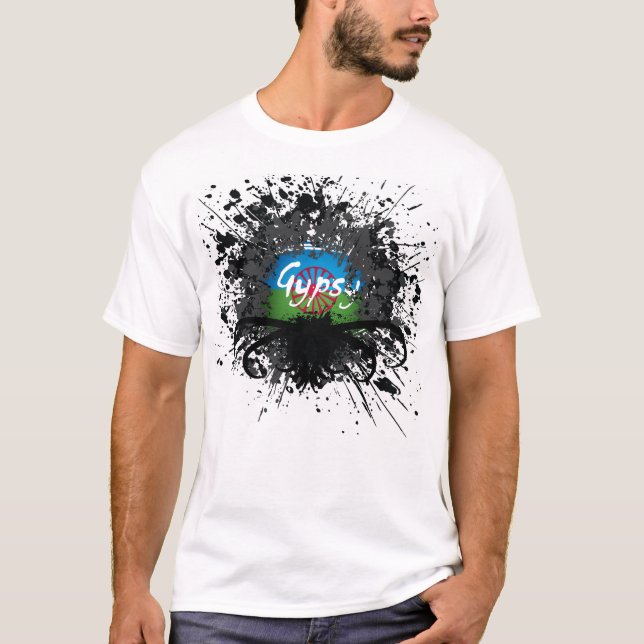 Zigenskt skräddarsy Splatterfoto - T-shirt (Framsida)