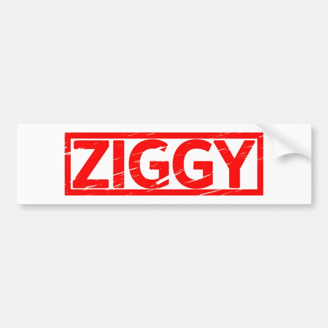Ziggy frimärke bildekal (Framsidan)