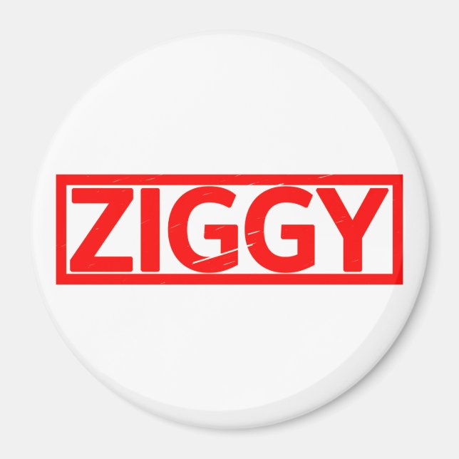 Ziggy Frimärke Magnet (Framsidan)