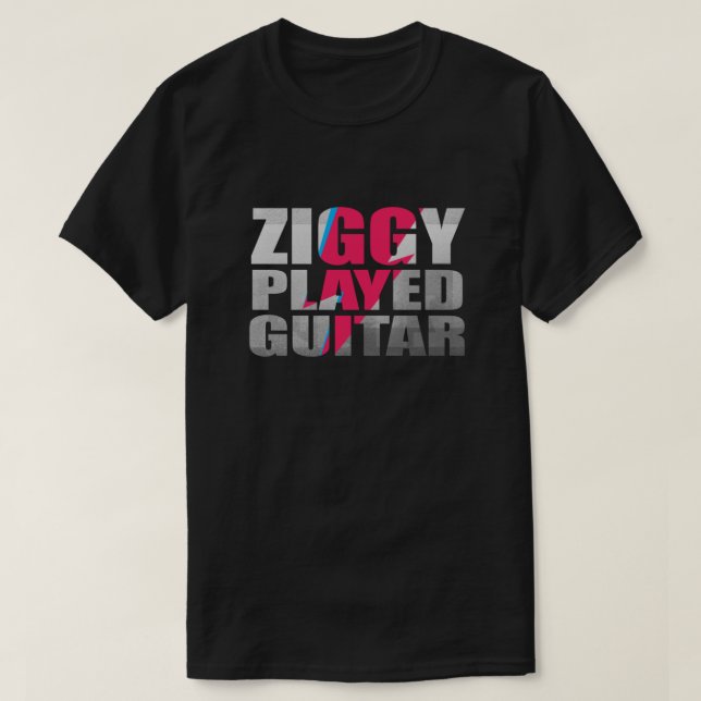 ZIGGY PLAYED GUITAR ON BLACK Classic T Shirt (Design framsida)