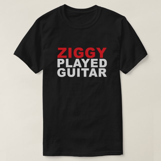 ZIGGY PLAYED GUITAR red Classic T Shirt (Design framsida)