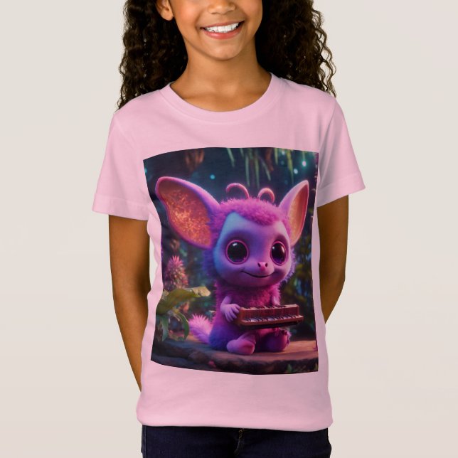 Ziggy the Synth-Swinging Space Fladdermus T Shirt (Framsida)