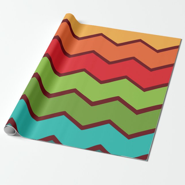 Zigzag 1970-talet presentpapper (Utrullad)
