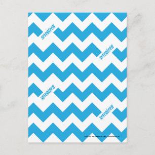 ZigZag Aqua Vykort