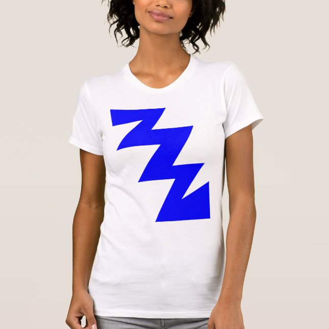 ZigZag - Blue T-shirt (Framsida)