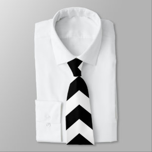 Zigzag Chevron Black and White Slips