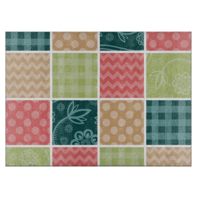 Zigzag, Chevron, Gingham, Polka dots, Patchwork (Framsidan)