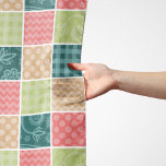Zigzag, Chevron, Gingham, Polka dots, Patchwork Sjal<br><div class="desc">Cute,  roligt och mönster med zigzag,  chevron,  polka dots och gingham. Modern och trendig,  perfekt för lappverket älskare i ditt liv.</div>
