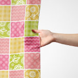 Zigzag, Chevron, Polka dots, Gingham, Patchwork Sjal<br><div class="desc">Cute,  roligt och mönster med zigzag,  chevron,  polka dots och gingham. Modern och trendig,  perfekt för lappverket älskare i ditt liv.</div>