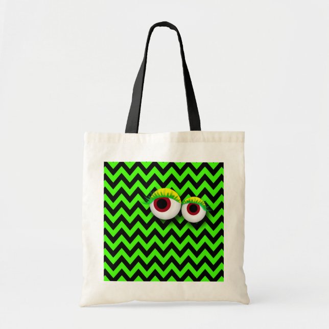 ZIGZAG eYe MONSTER : GReeN Tygkasse (Framsidan)