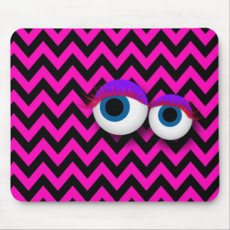 ZigZag eye Monster pad : pink Musmatta