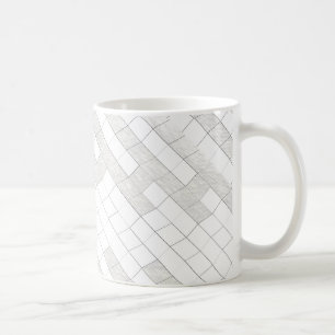 Zigzag-fyrkanter i grått... kaffemugg