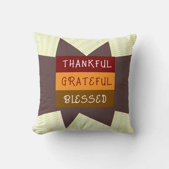 Zigzag-gult Kudde (Framsida)