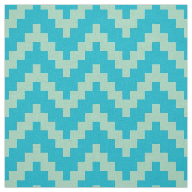 Zigzag Ikat och Anpassningsbar Blue Background, Mi Tyg (Provkarta)