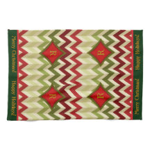 Zigzag-jul (Monogrammed)